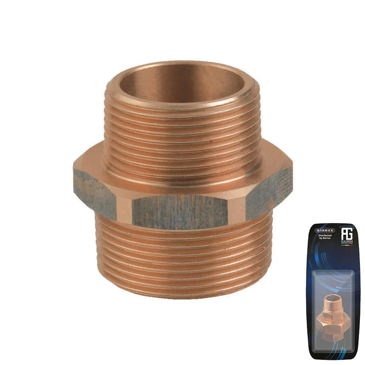 Guidi Bronze Reducing Nipple 9.5 × 6.3 mm (3/8 × 1/4 in) | 4Boats