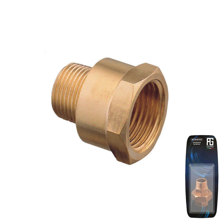 Guidi Brass Reducing Nipple F-M 3/4 × 1/4 in - Retail packed | 4Boats