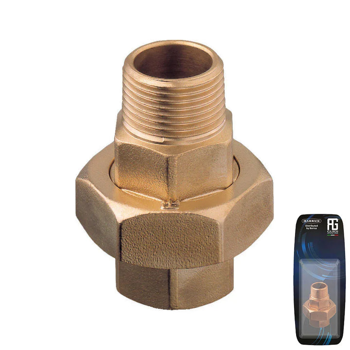 Guidi Brass Union M-F Tapered Seat O-Ring 32 mm (1¼ in) | 4Boats