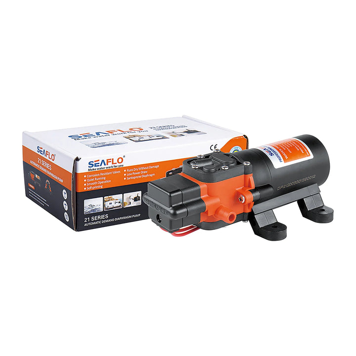 Seaflo 12V 1.0GPM 40PSI Water Pressure Pump 21-Series Marine RV SFDP1-010-040-21