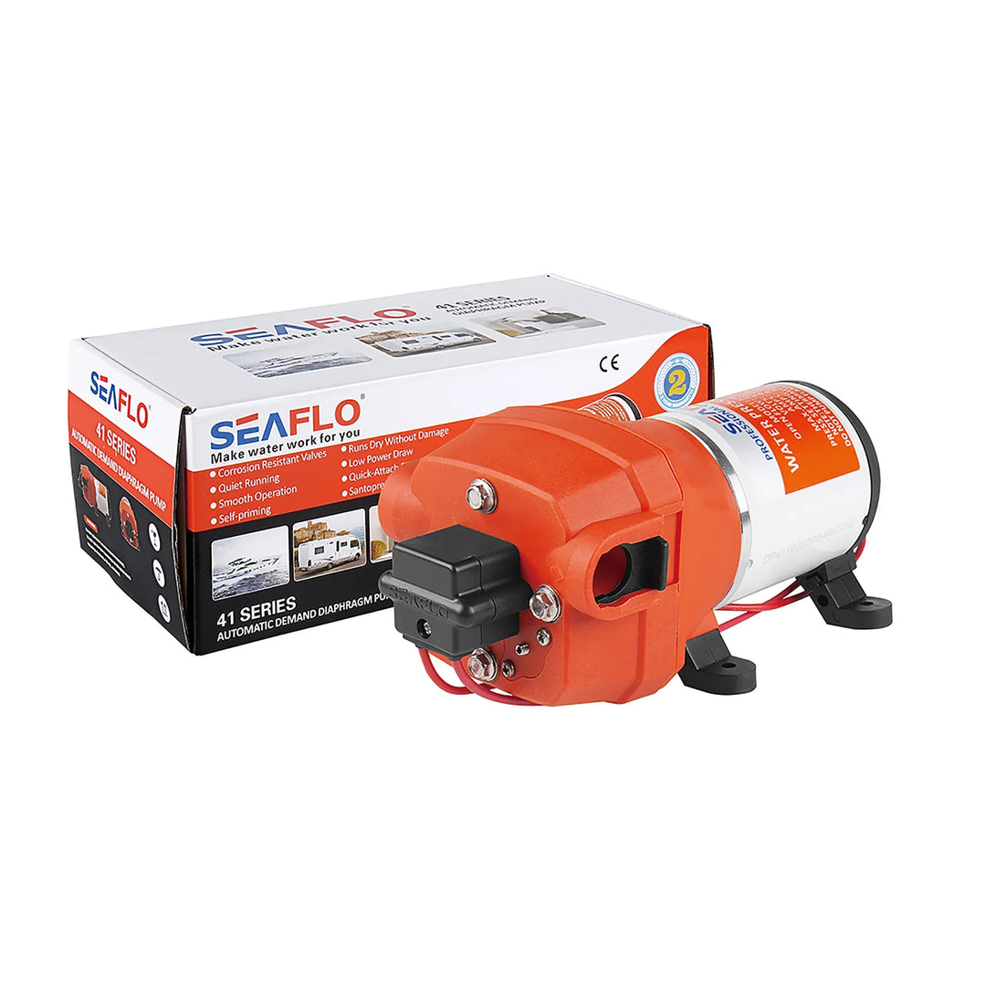 SEAFLO 12V Water Pressure Pump 41 Series 2.7GPM 17PSI DP102701741 Marine RV Boat