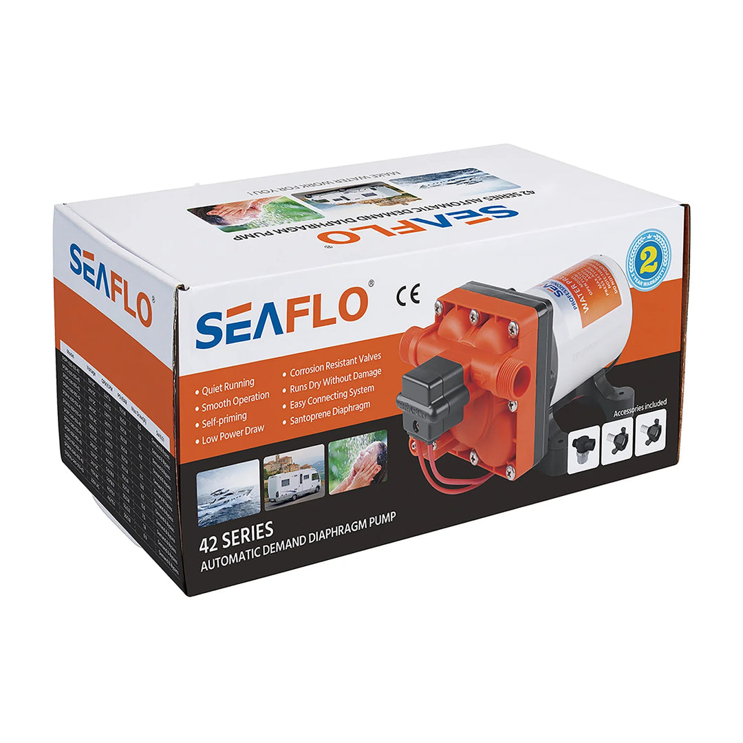 Seaflo Water 42 Series 12V Diaphragm Pump, 55 PSI | 4Boats