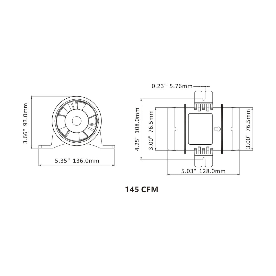 Seaflo In-Line Blowers 03 Series (3 in) 12V | 4Boats