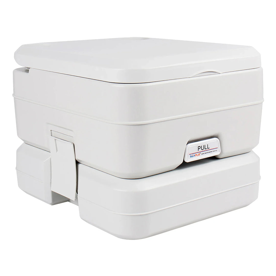 SEAFLO PT1001 10L Portable Toilet Marine Boat Camping Caravan Chemical WC Grey