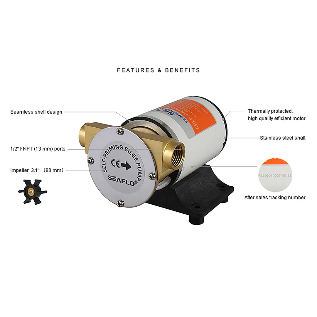 Seaflo Self-Priming Impeller Bilge | 4Boats