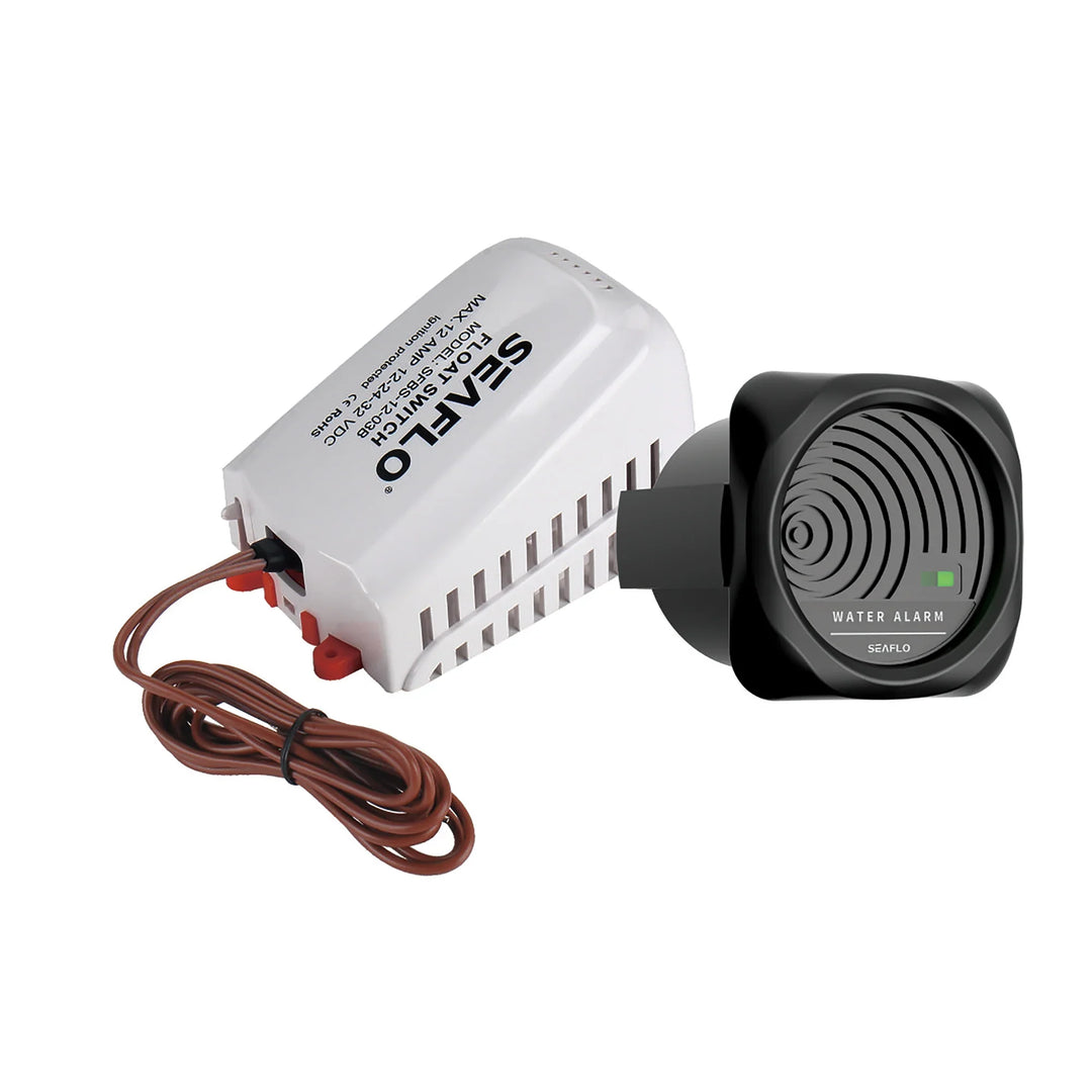 SEAFLO 24V High Water Bilge Alarm Kit Visual & Audible 95dB Marine WAS21002