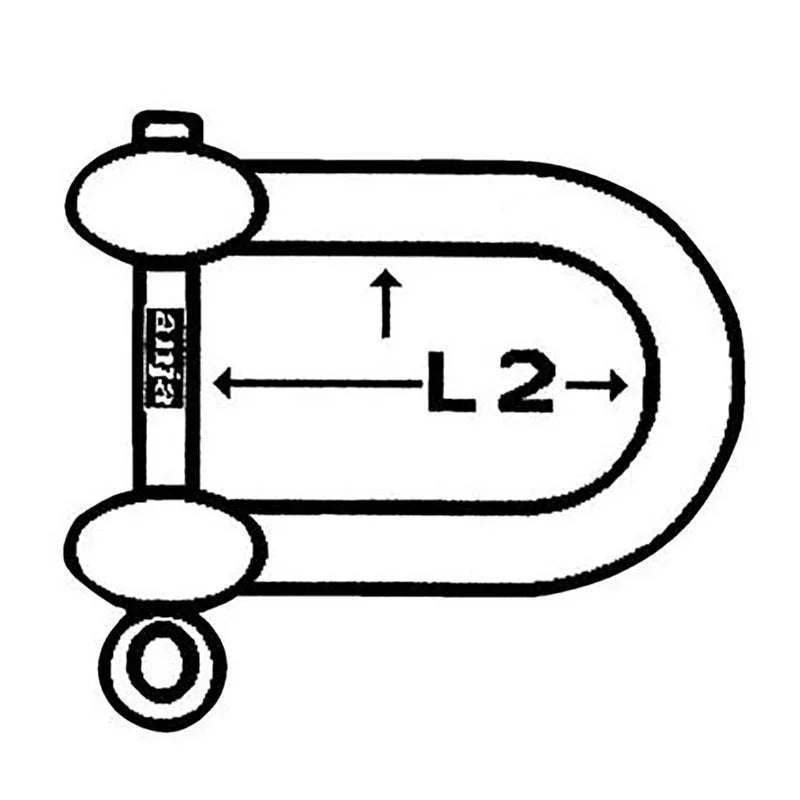 Talamex Shackle D 16 mm Galv.