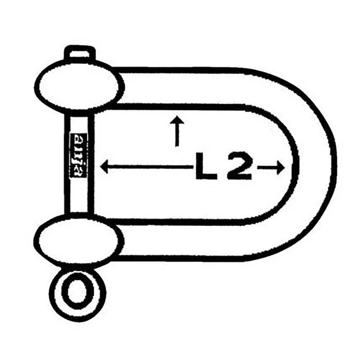 Talamex Shackle D 19 mm Galv.
