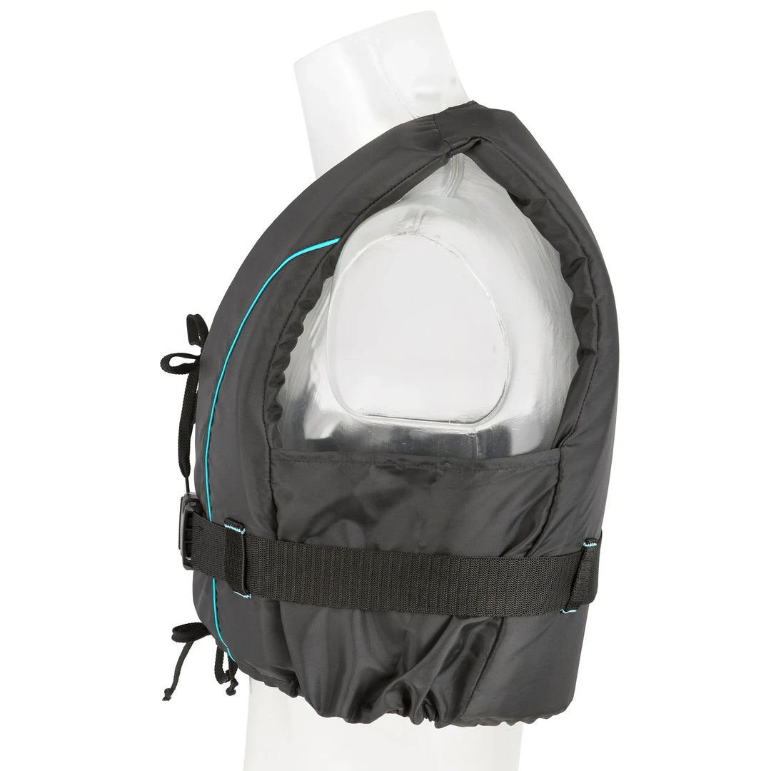 Besto Dinghy Dinghy Dinghy Zipper All Black/Aqua Striping 50N | 4Boats