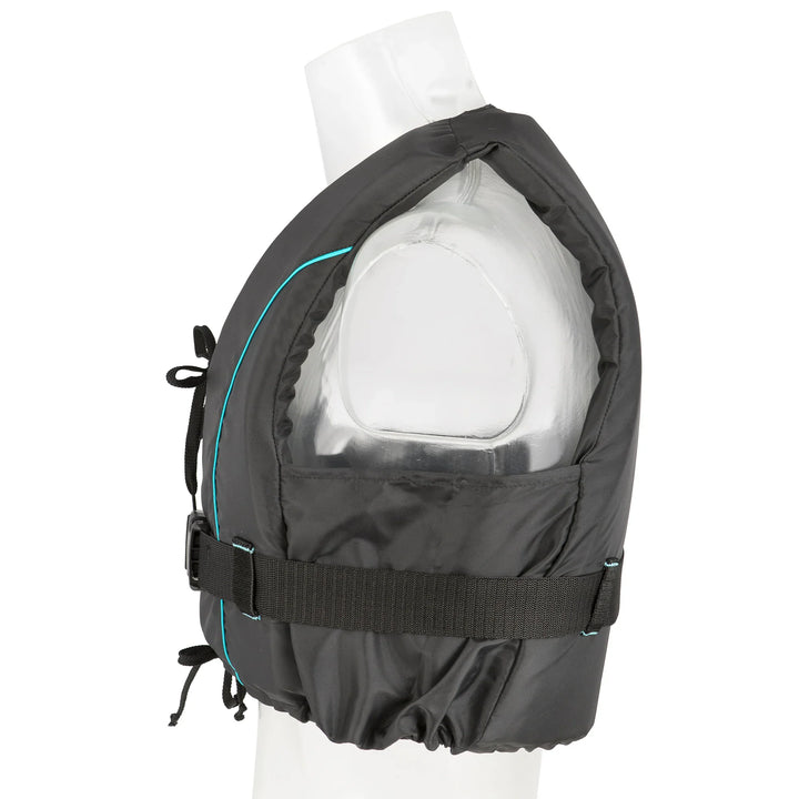 Besto Dinghy Dinghy Dinghy Zipper All Black/Aqua Striping 50N | 4Boats