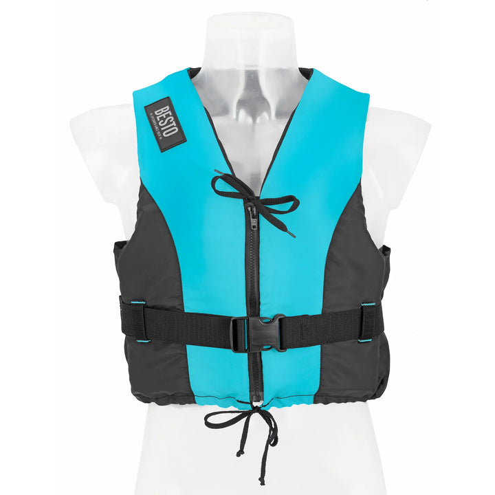 Besto Dinghy Dinghy Dinghy Zipper 50N Buoyancy Aid Aqua/Black | 4Boats