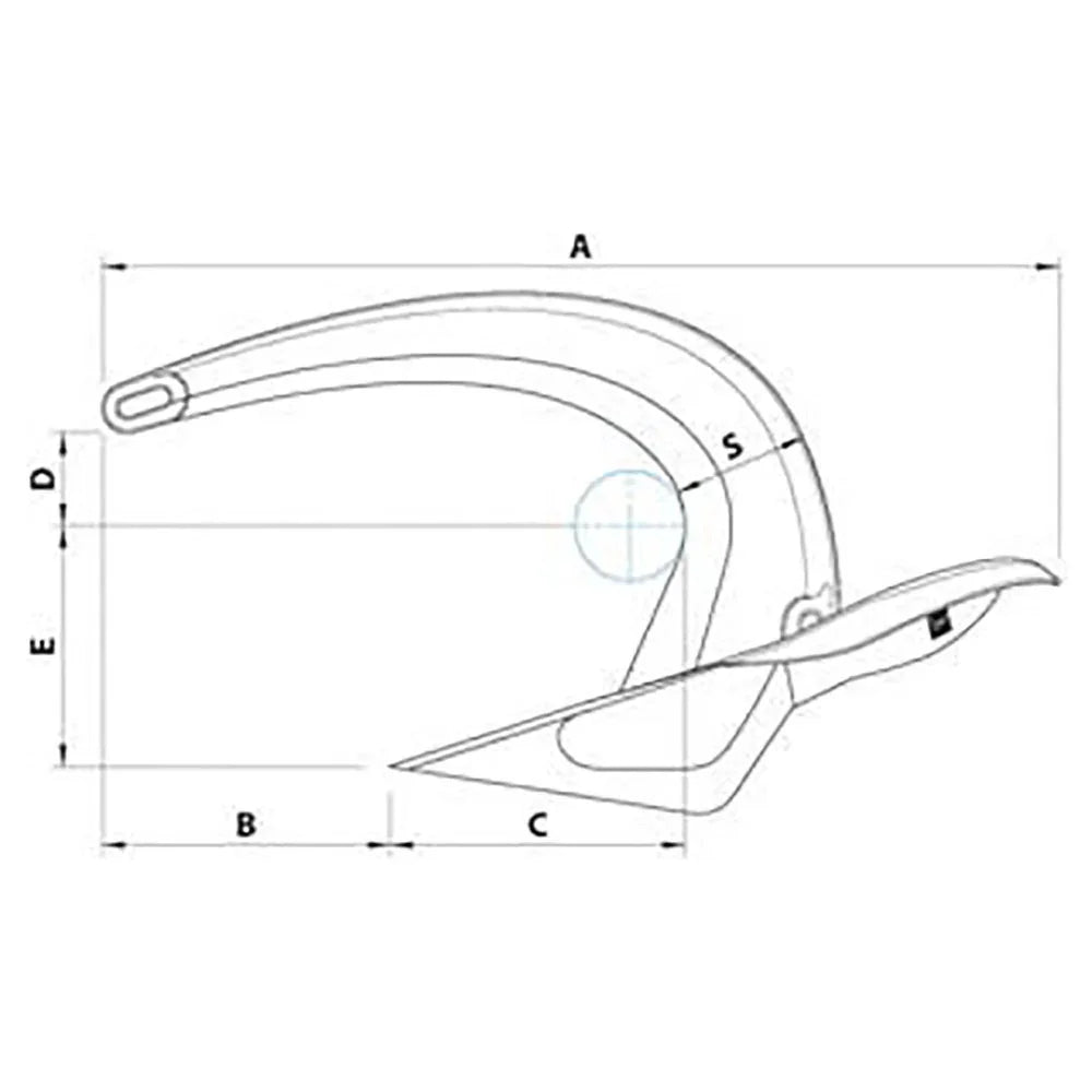 Vulcan Galvanised Anchor 6 kg