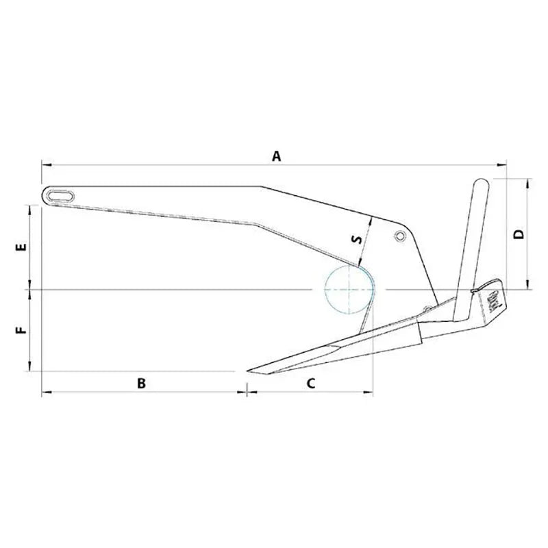 Rocna Anchor Anchor Anchor Galvanised Steel 15 kg (33 lb) | 4Boats