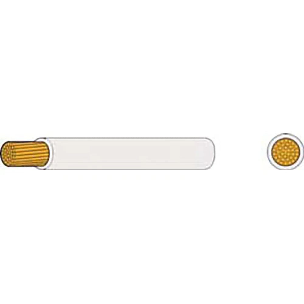 AMC Thin Thin Thin Single Core Cable 1.5 mm² x 100 m White | 4Boats