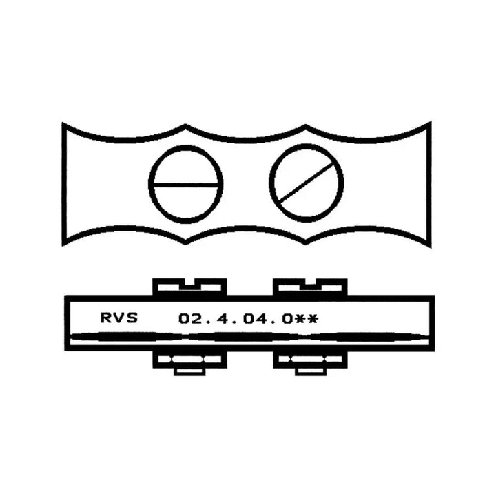 Talamex Duplex Duplex Duplex Wire Rope Clip 6 mm | AISI 304 S | 4Boats