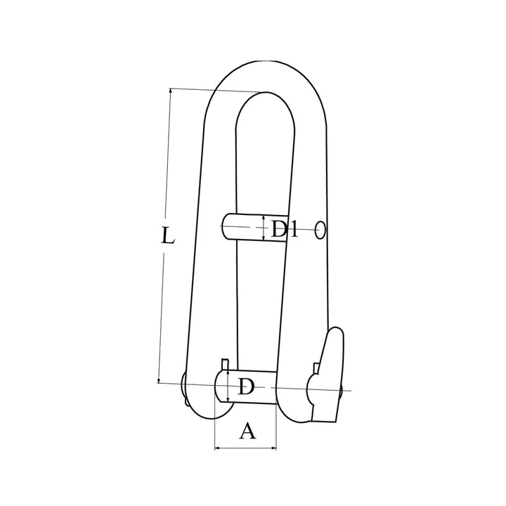 Talamex Key Key Key Pin Shackle with Pin 8 mm | 4Boats