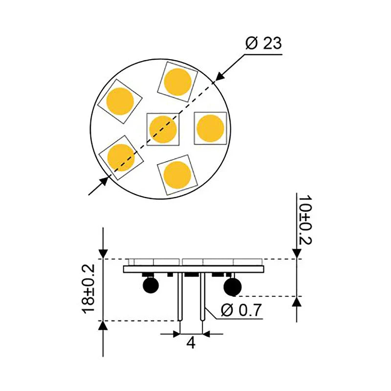Talamex S-Led 6 10-30V G4-Back