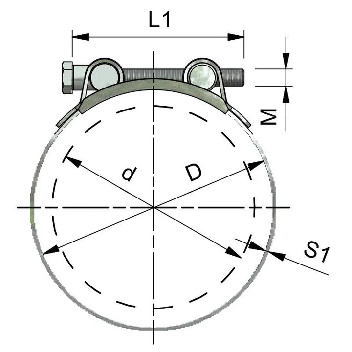 Century Bolt Bolt Bolt Clamps 140 - 148 mm | 4Boats