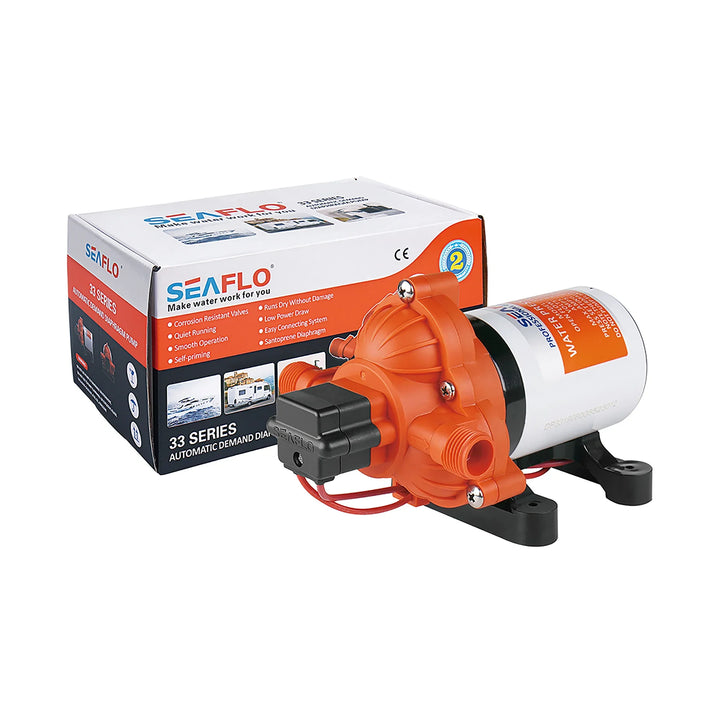 Seaflo 33 Series 12V Water Pump — 10.6 L/min (168 GPH), 2.07 bar