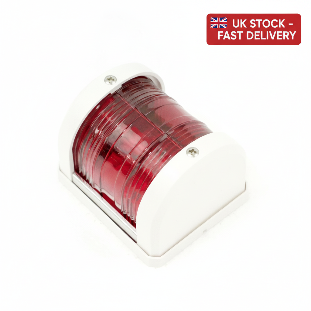 Red & Green Bow LED Navigation Light – MidiNav – up to 12 m | 4Boats - UK Stock image 1