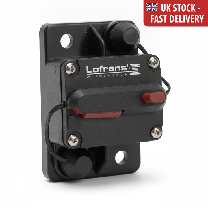 Lofrans 70A Thermal Circuit Breaker Surface Mount Windlass Protection 636088 - UK Stock image 1