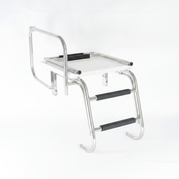 Swim Platform with Telescopic Boarding Ladder, 316 Stainless Steel, 2 Steps - Catalogue image 4