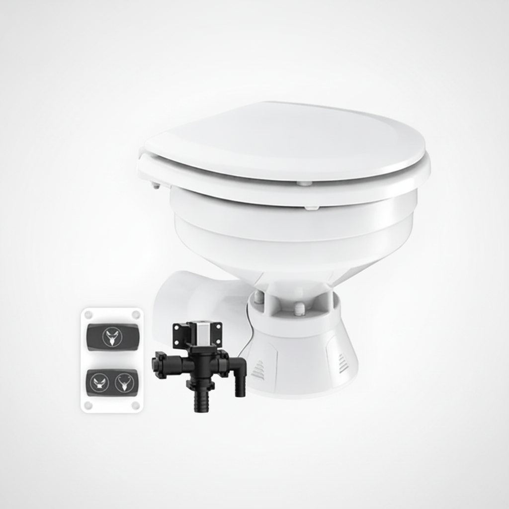 Seaflo Quiet Freshwater Electric Toilet 24V Compa | 4Boats - Catalogue image 4