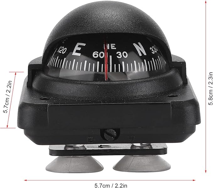 Small Magnetic Navigation Compass with suction pad mount