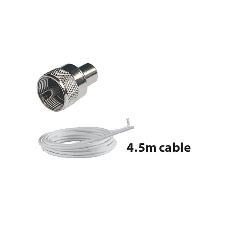 Glomex 1.5m Fibreglass VHF Antenna – 3 dB Gain | 4Boats