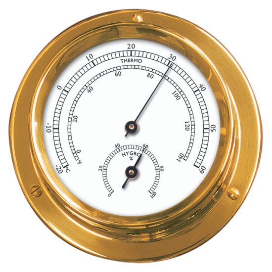 Talamex Series 110 Brass Ship's Instrument - Polished Frame | 4Boats