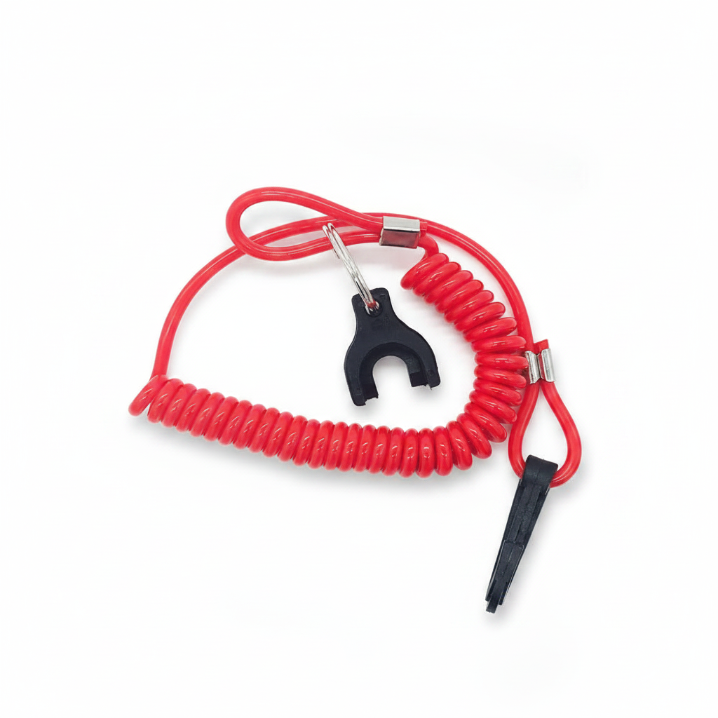 OMC Johnson Evinrude Kill Cord Lanyard Outboard Motor Engine Safety Switch - Studio image 1