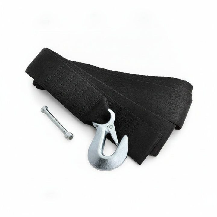 Boat Trailer Winch Strap 6m x 50mm Polyester with Mounting Bolt - Alternative angle image 2
