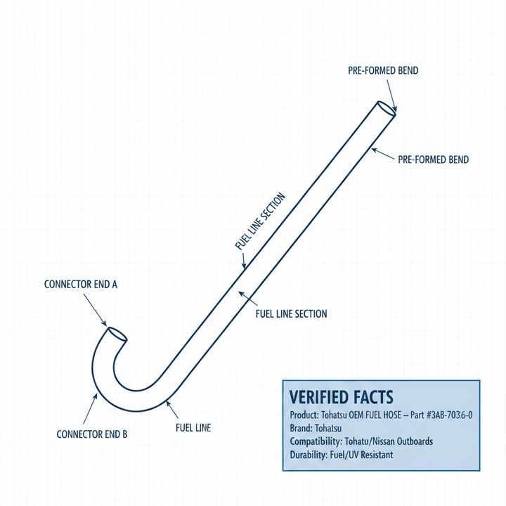 Tohatsu OEM FUEL HOSE — Part #3AB-70326-0 - Technical specification image 3