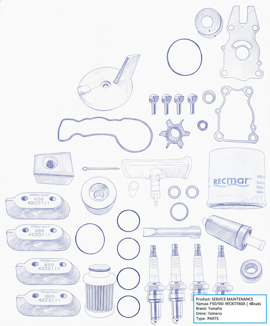 Yamaha F60F 2013-On service kit product image 5