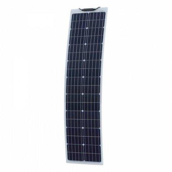80W Reinforced narrow semi-flexible solar panel with a durable ETFE coating - 4Boats