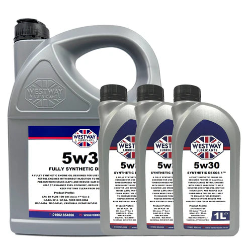 5w30 Dexos 1 Gen 2 Synthetic Engine Oil for Vauxhall Fiat Peugeot Citroen