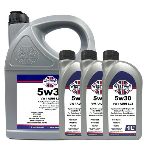 5W30 C3 Fully Synthetic Engine Oil VW Longlife 504.00 507.00 Mid SAPS