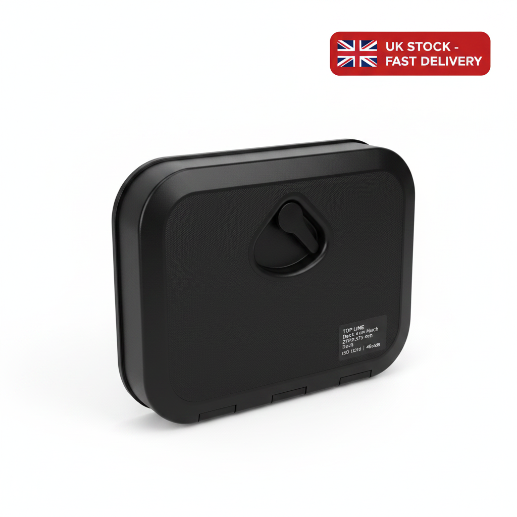 TOP LINE Deck Hatch 270×375 mm Black ISO 12216 | 4Boats - UK Stock image 1