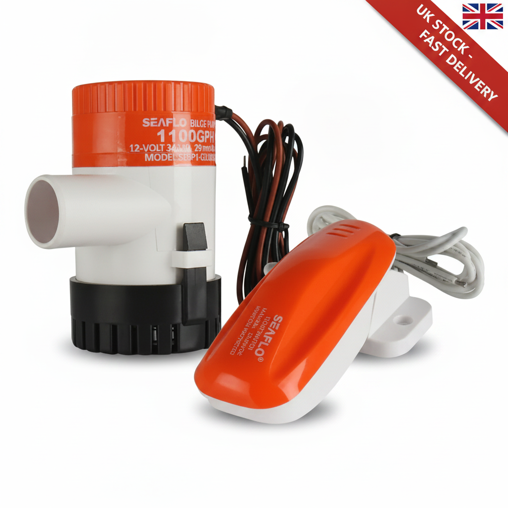 Seaflo  Bilge 02 Series Bilge Pump 12V 1100GPH | 4Boats - UK Stock image 1