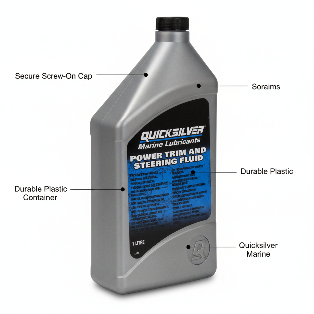 Power Trim and Steering Fluid 1 Litre | Marine Hydraulic Oil | 4Boats - Technical specification image 2