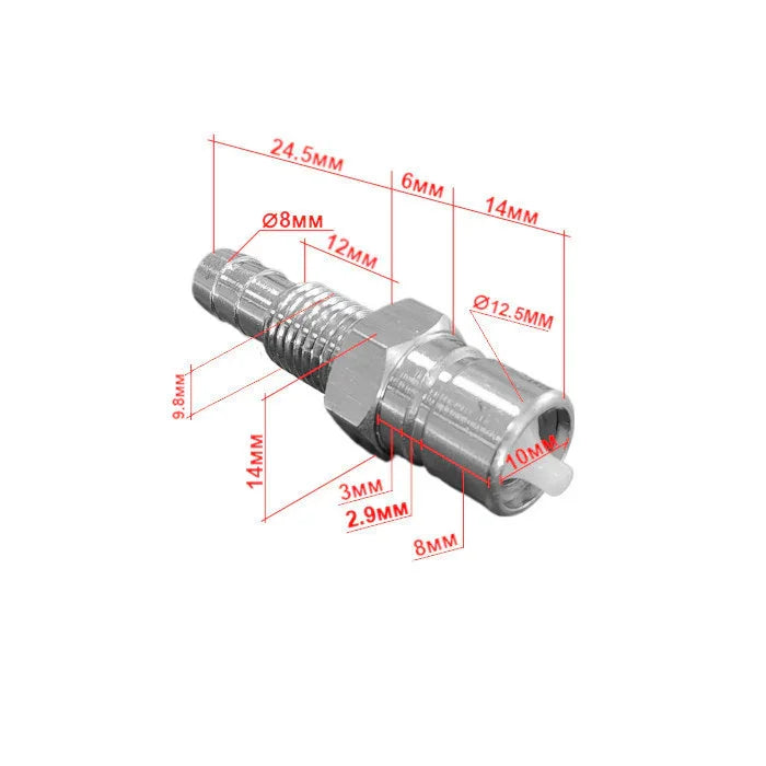 Genuine Tohatsu Male Fuel Connector 3B2-70260-1 | 8 mm Hose | 4Boats