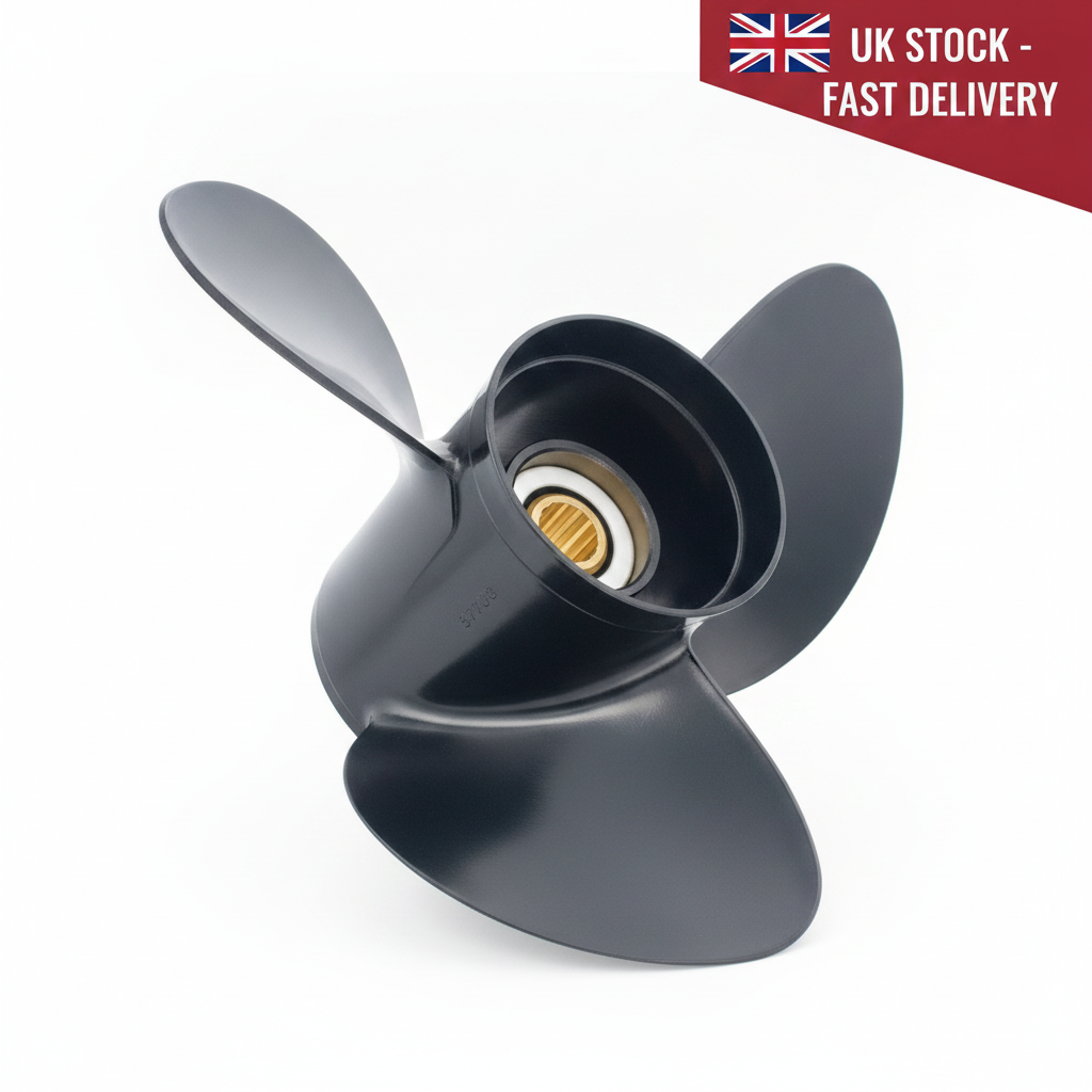 Solas Propeller 10-1/2 x 12 Johnson Evinrude 20-35 HP 14 Splines 2211-105-12 - UK Stock image 1