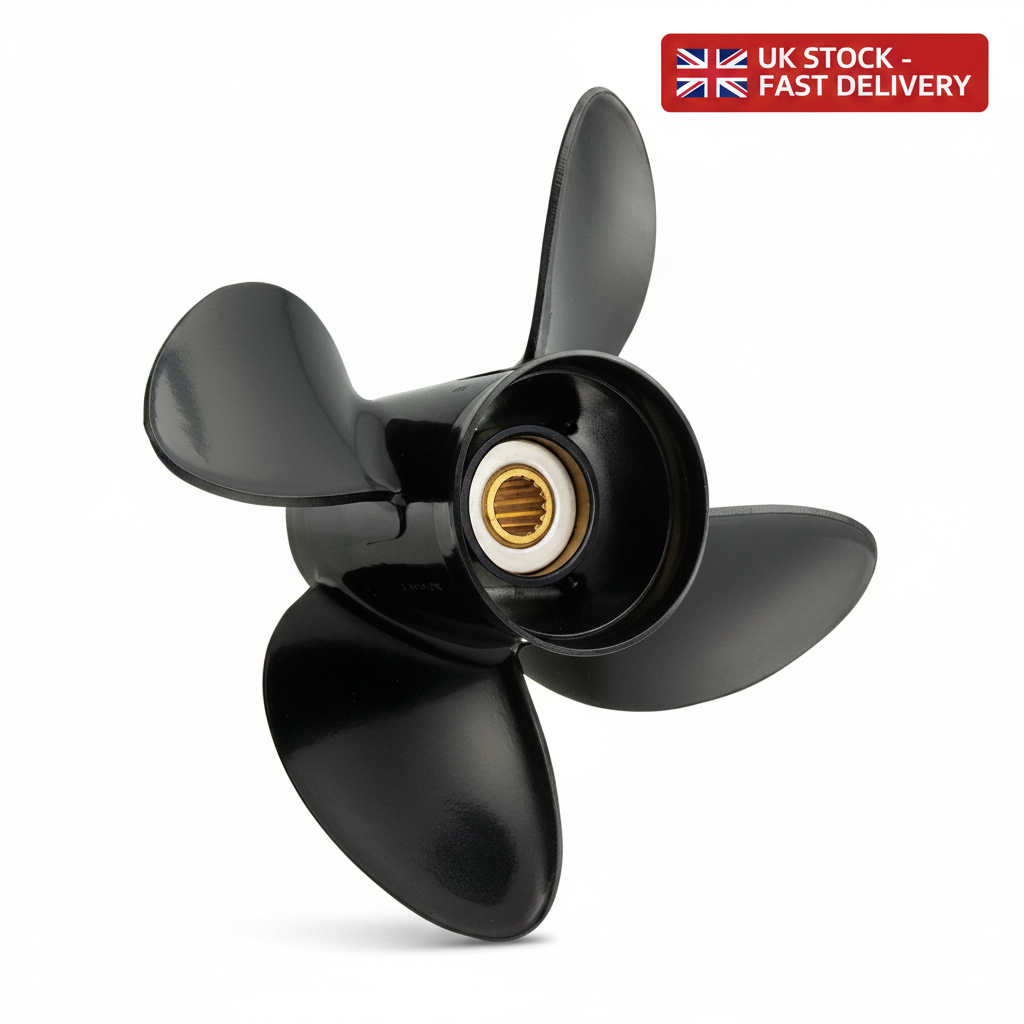 10.5 × 13 RH 13 | Spline Prop Mercury | Mariner 25 | 4Boats - UK Stock image 1