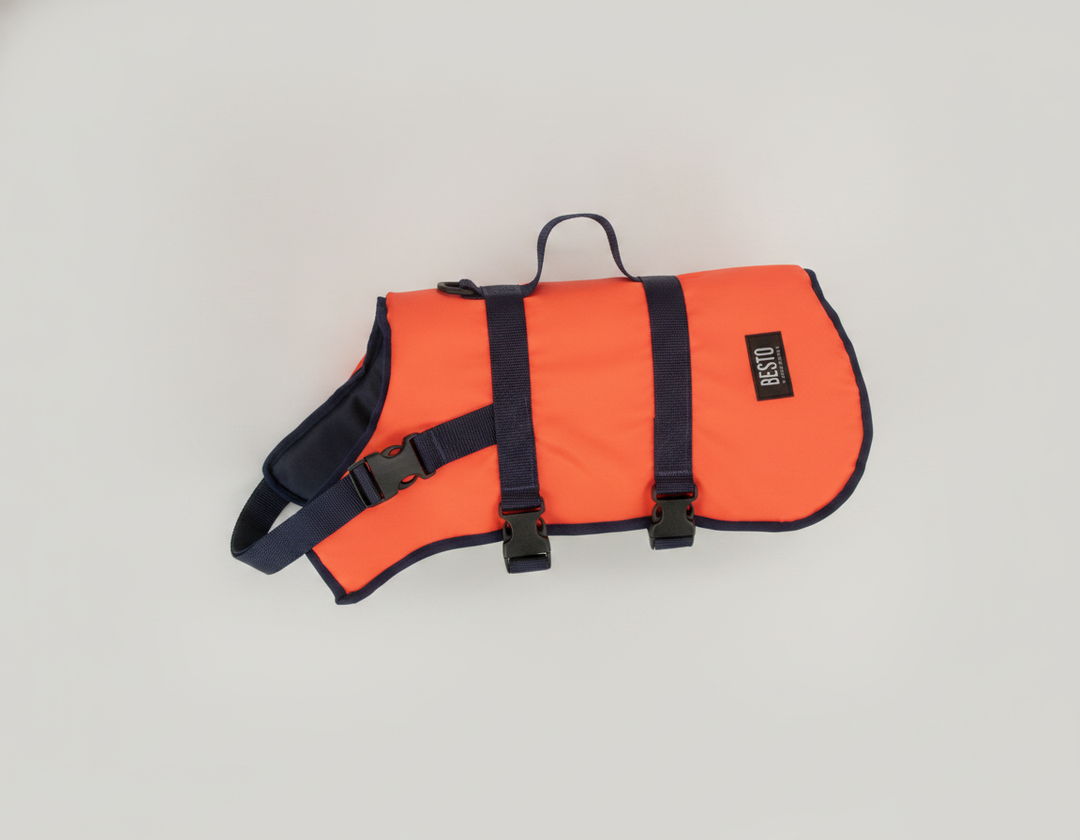 Besto Dog Lifejacket Buoyancy Aid Talamex Pet Safety Vest High Vis Orange All Sizes - Catalogue image 4
