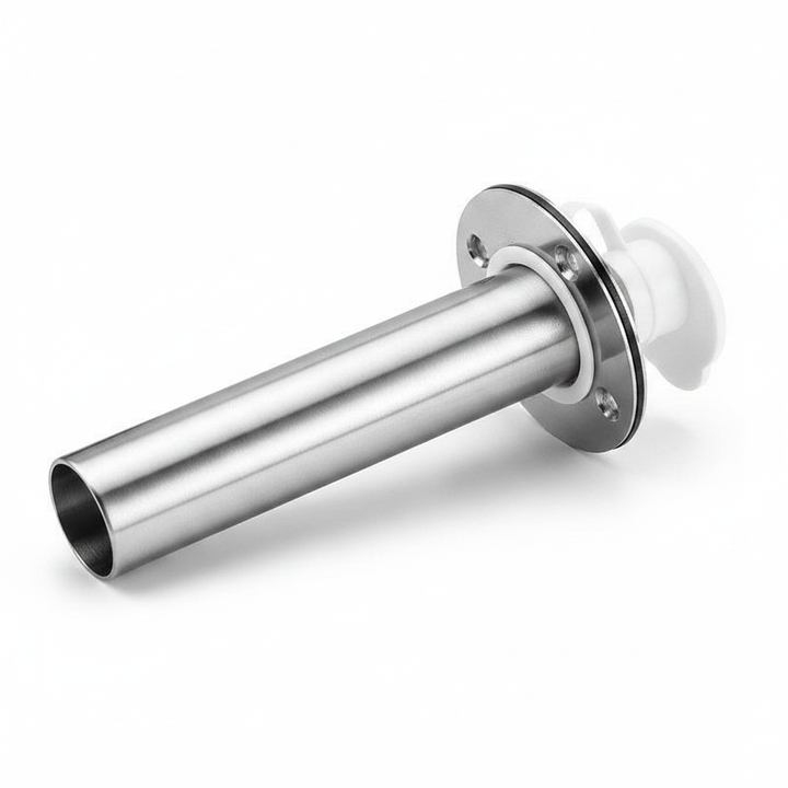 Rod Holder Stainless Steel 226mm Ø 38mm with White Cap | 4Boats - Technical specification image 4