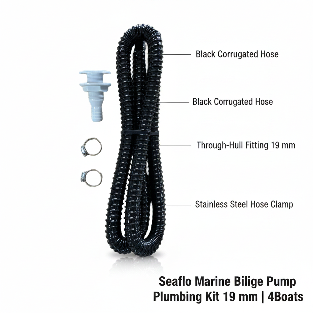 Seaflo  Marine Bilge Pump Plumbing Kit 19 mm | 4Boats - Technical specification image 2