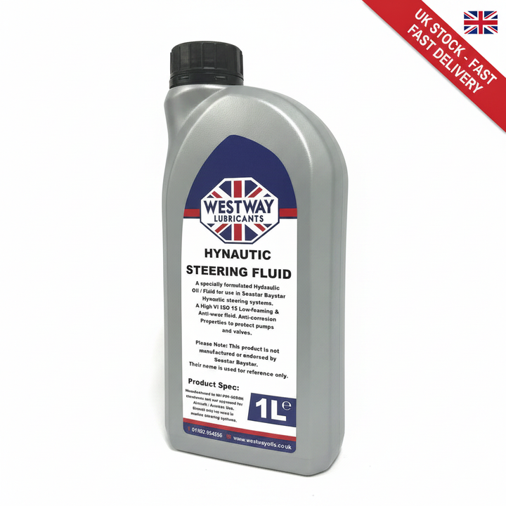 HYNAUTIC OIL / BOAT STEERING FLUID / HYDRAULIC OIL - UK Stock image 1
