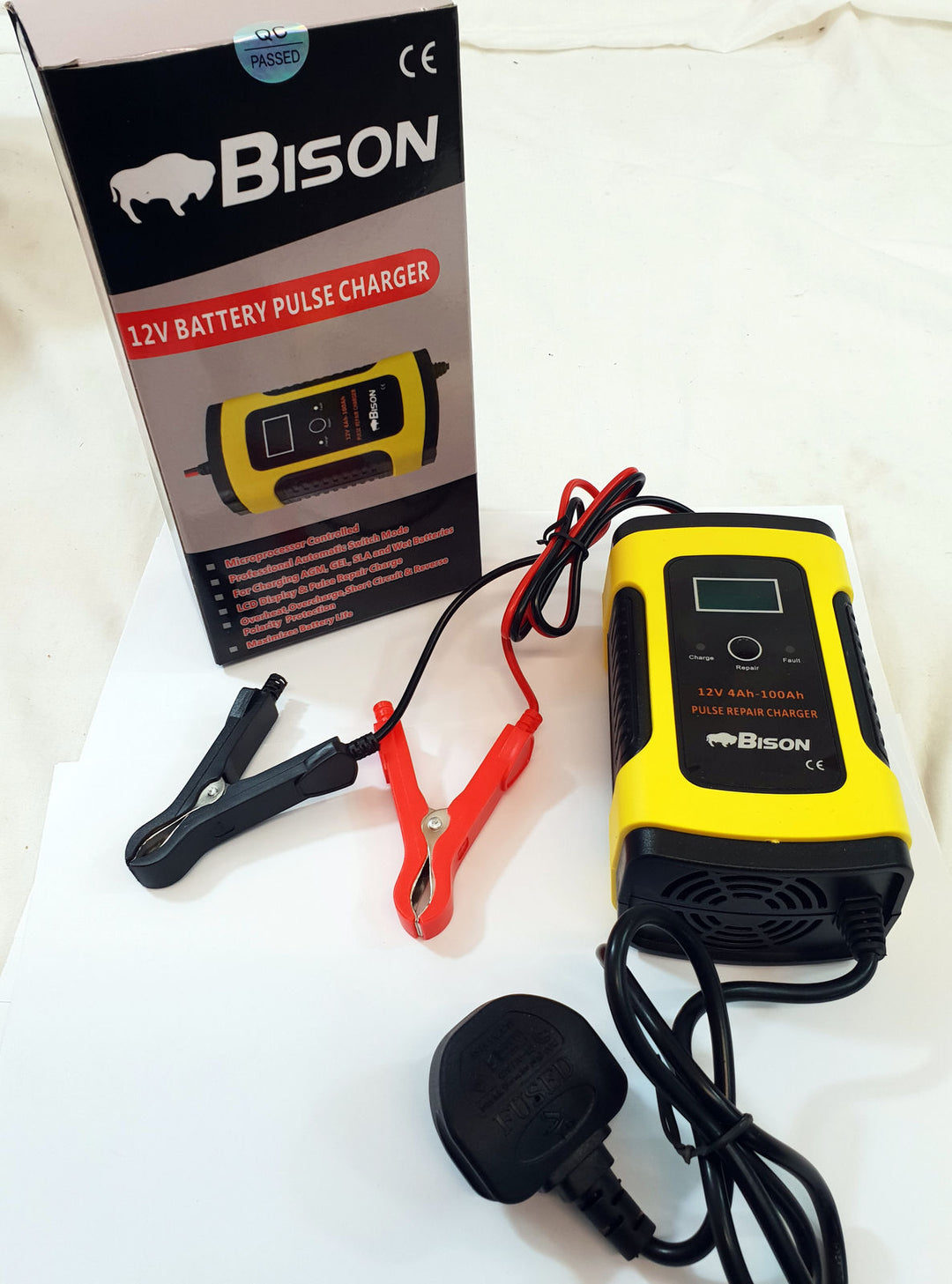 Bison 40lb Saltwater Electric Outboard Motor + 12V Battery Charger | 4boats