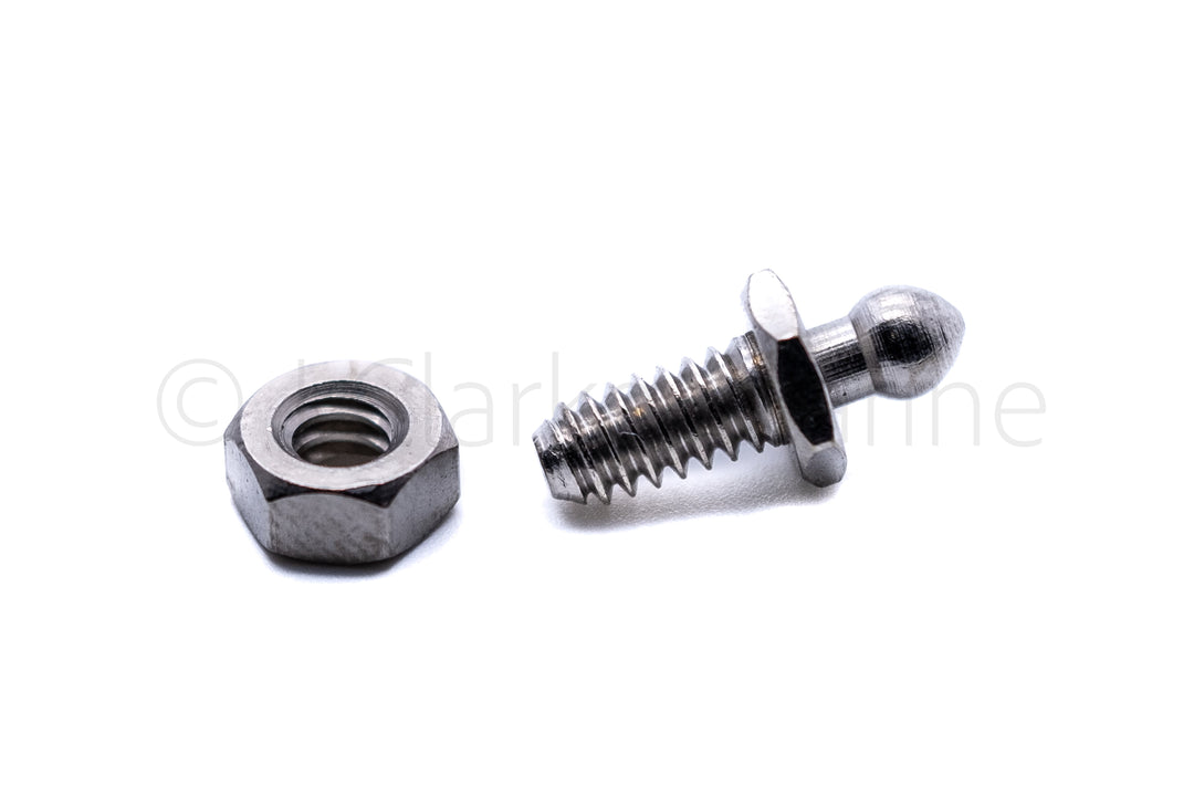 Tenax fastener threaded stud and nut 3/16" thread Made in England