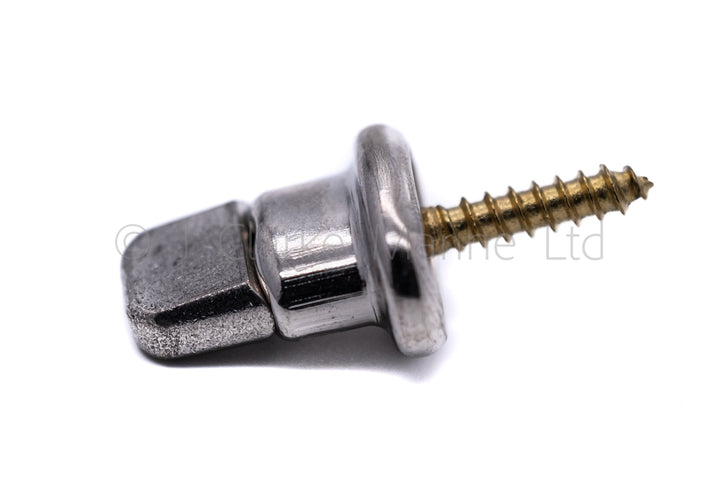 Marine Grade Turnbutton fastener screw in base with brass thread "turnbuckles"